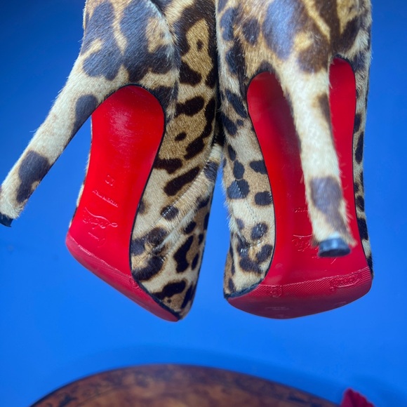 Christian Louboutin Shoes - Christian Louboutin Leopard Print Heels with Red Soles